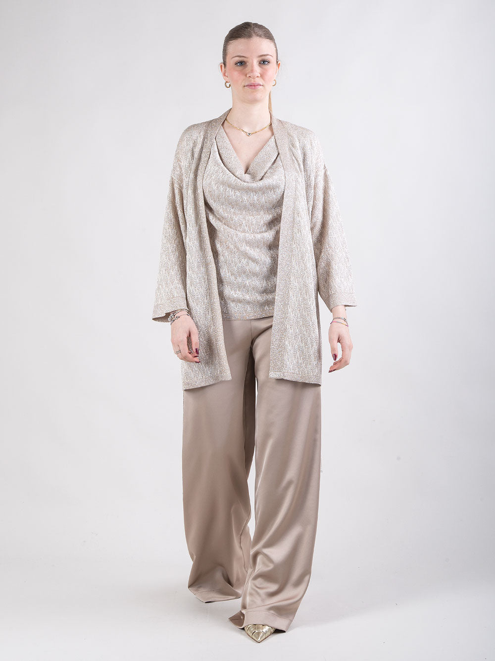 Completo tre pezzi in lurex