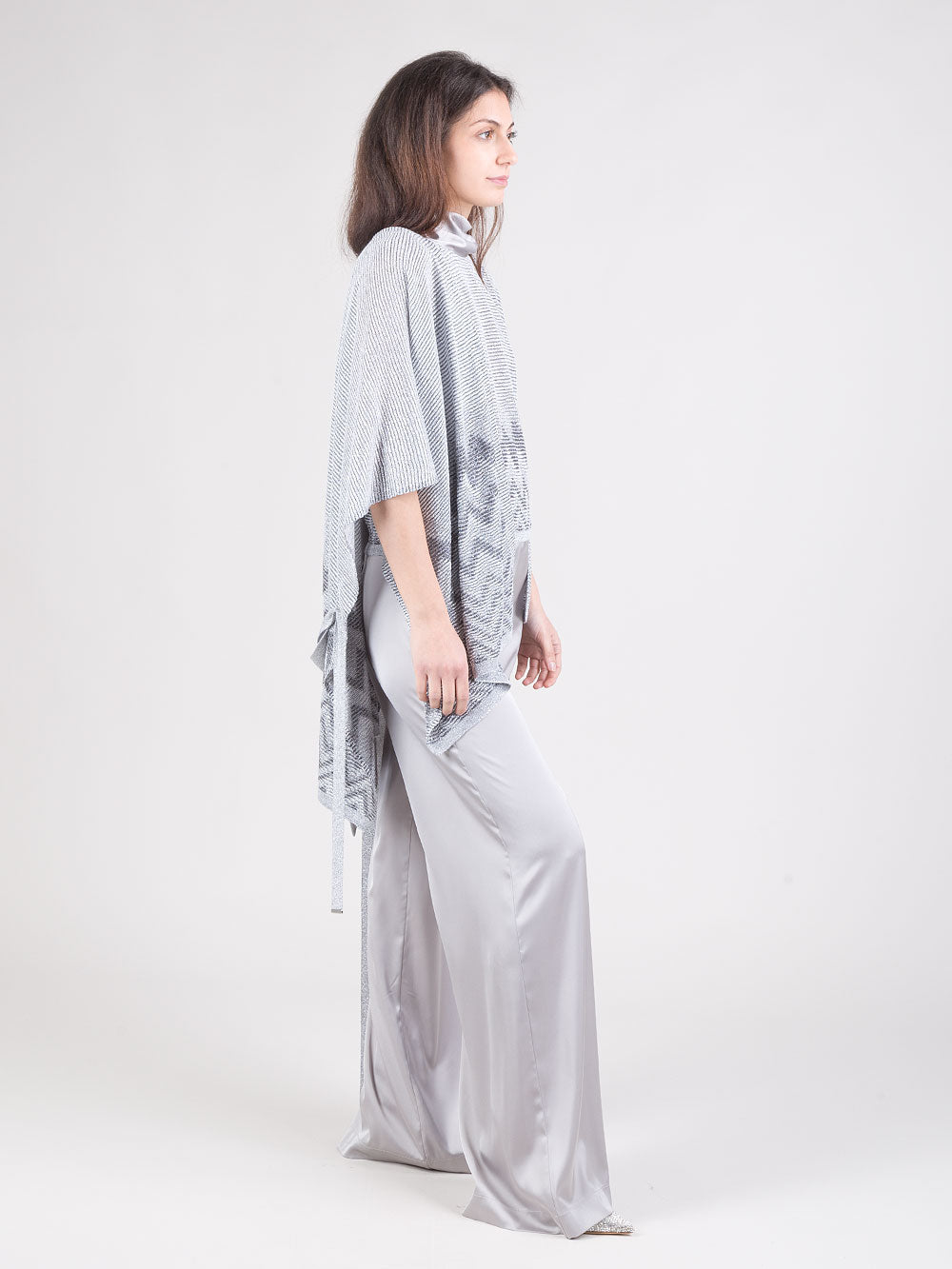 Poncho in lurex