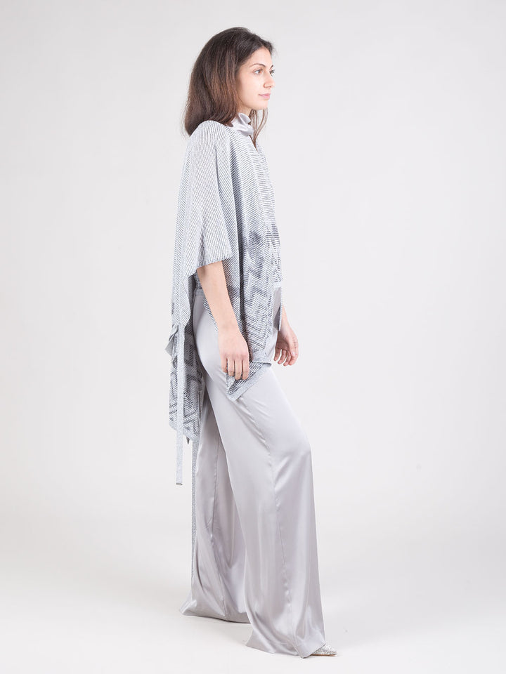 Poncho in lurex