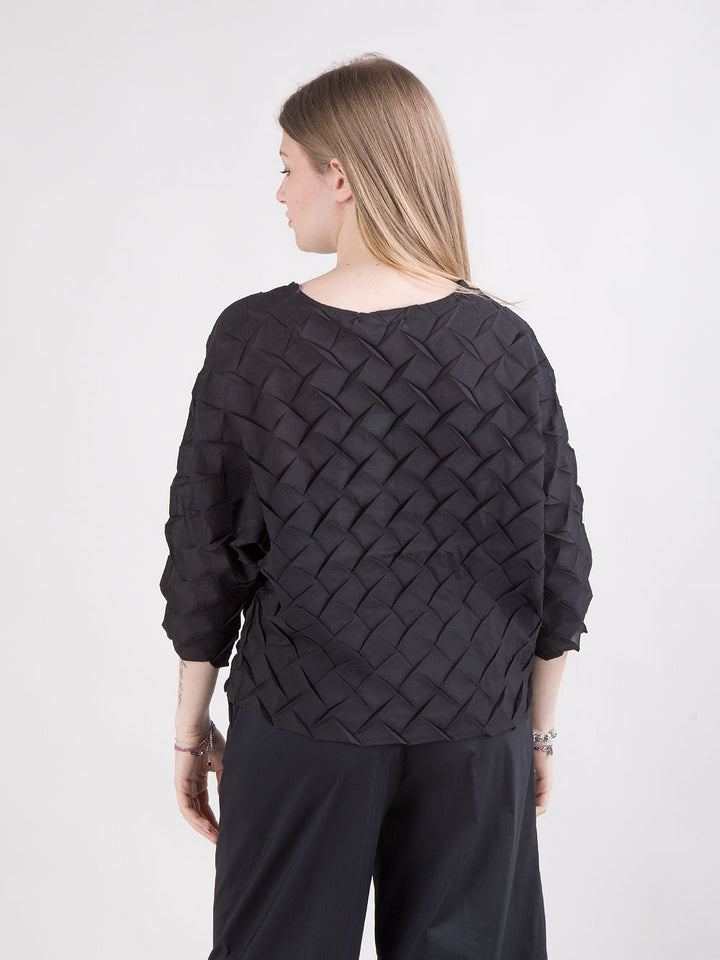Blusa plissé effetto vaporoso