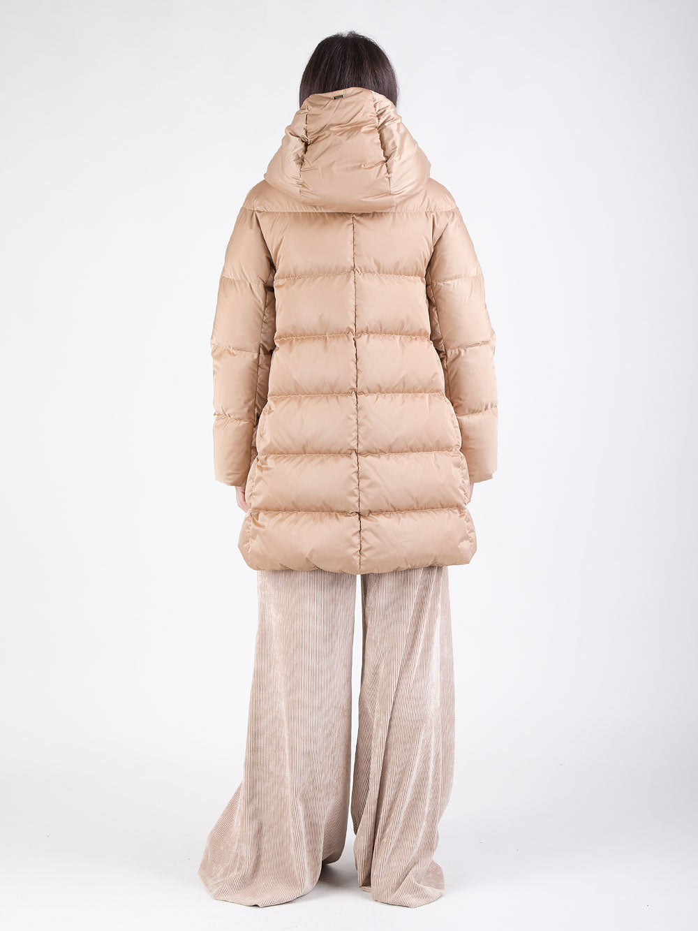 Piumino a-shape in satin