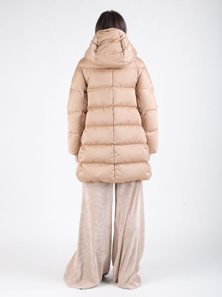 Piumino a-shape in satin