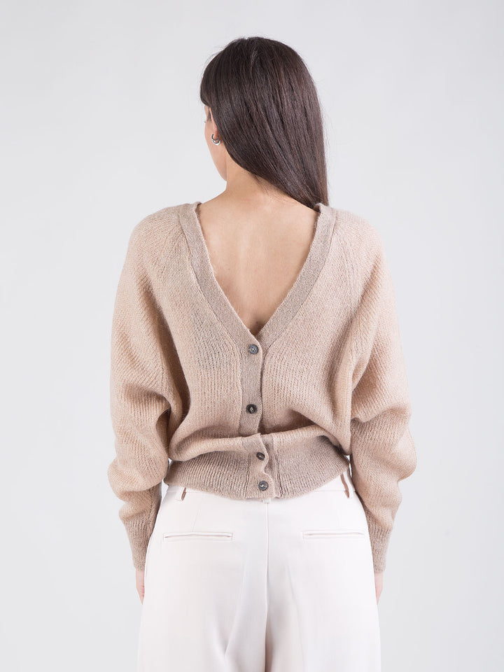 Cardigan doppio verso