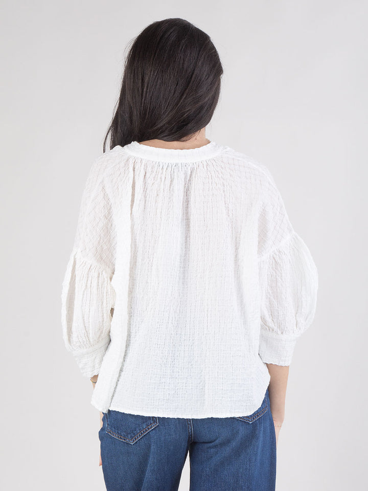 camicia over con scollo a V