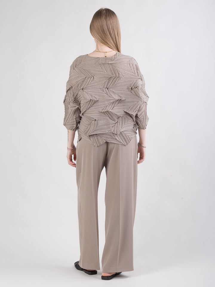 Pantalone dritto a gamba larga