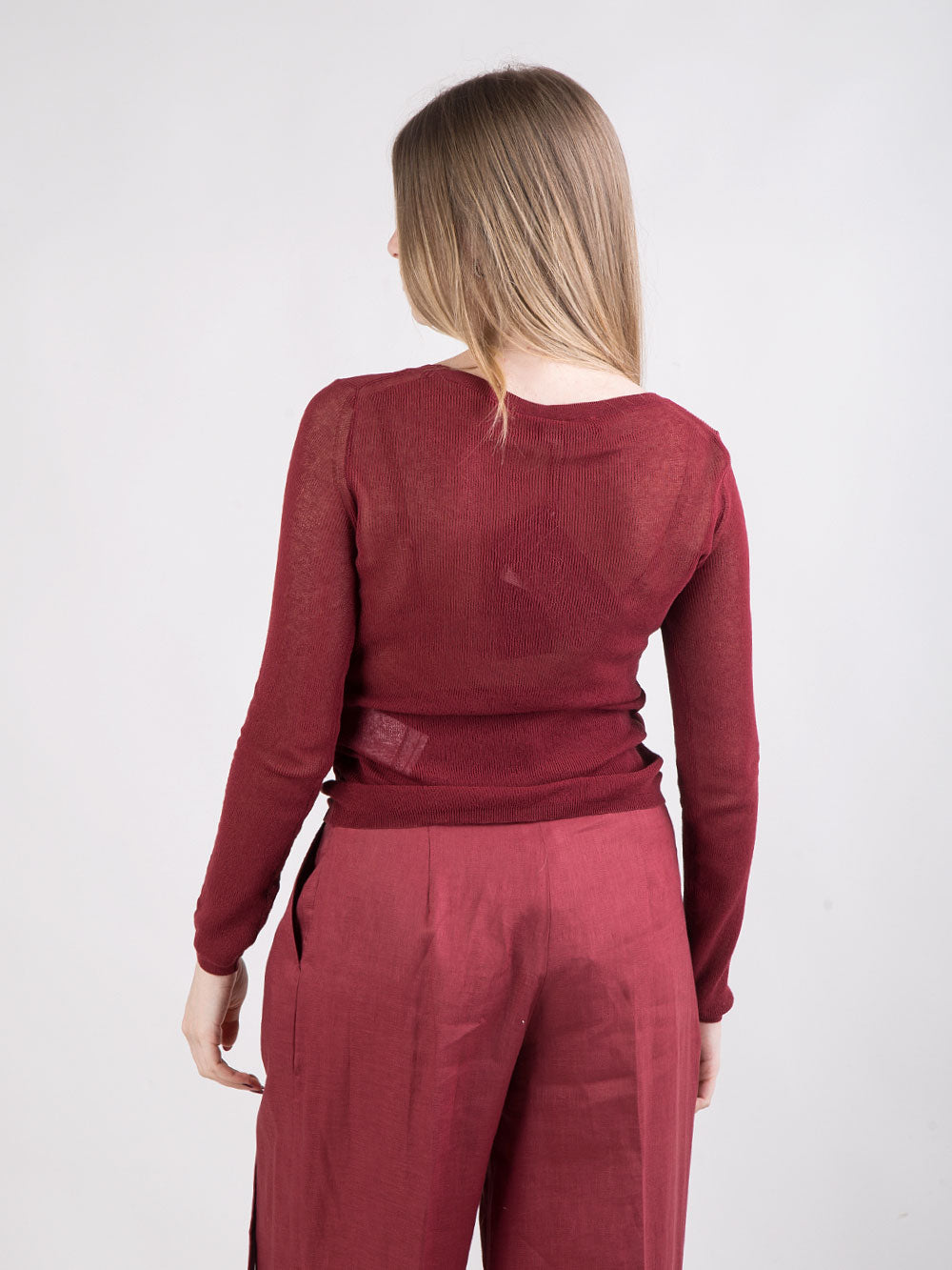 Maglia aderente ciliegia
