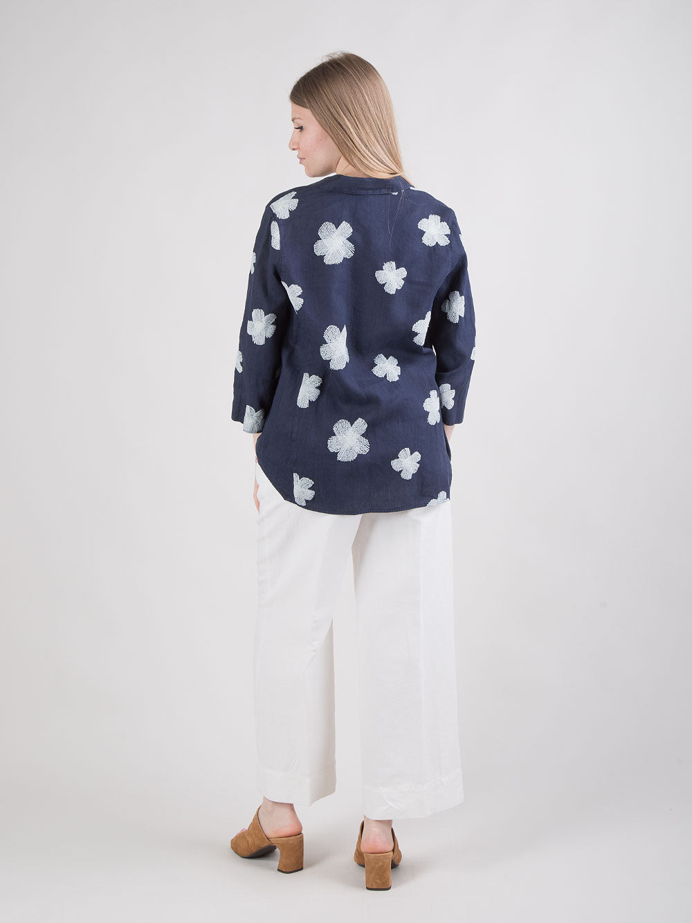 Pantalone ampio in gabardine