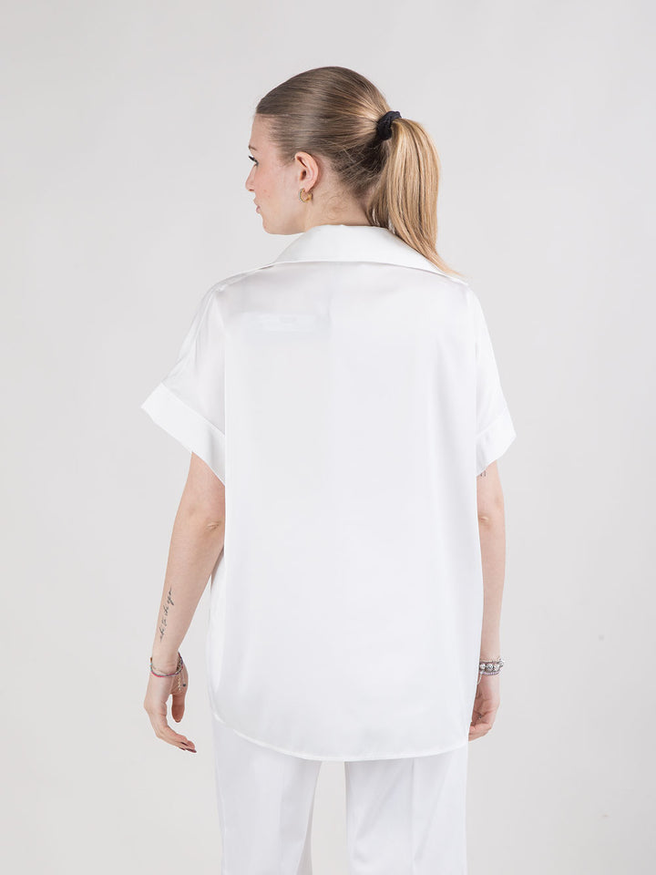Camicia in raso fluido