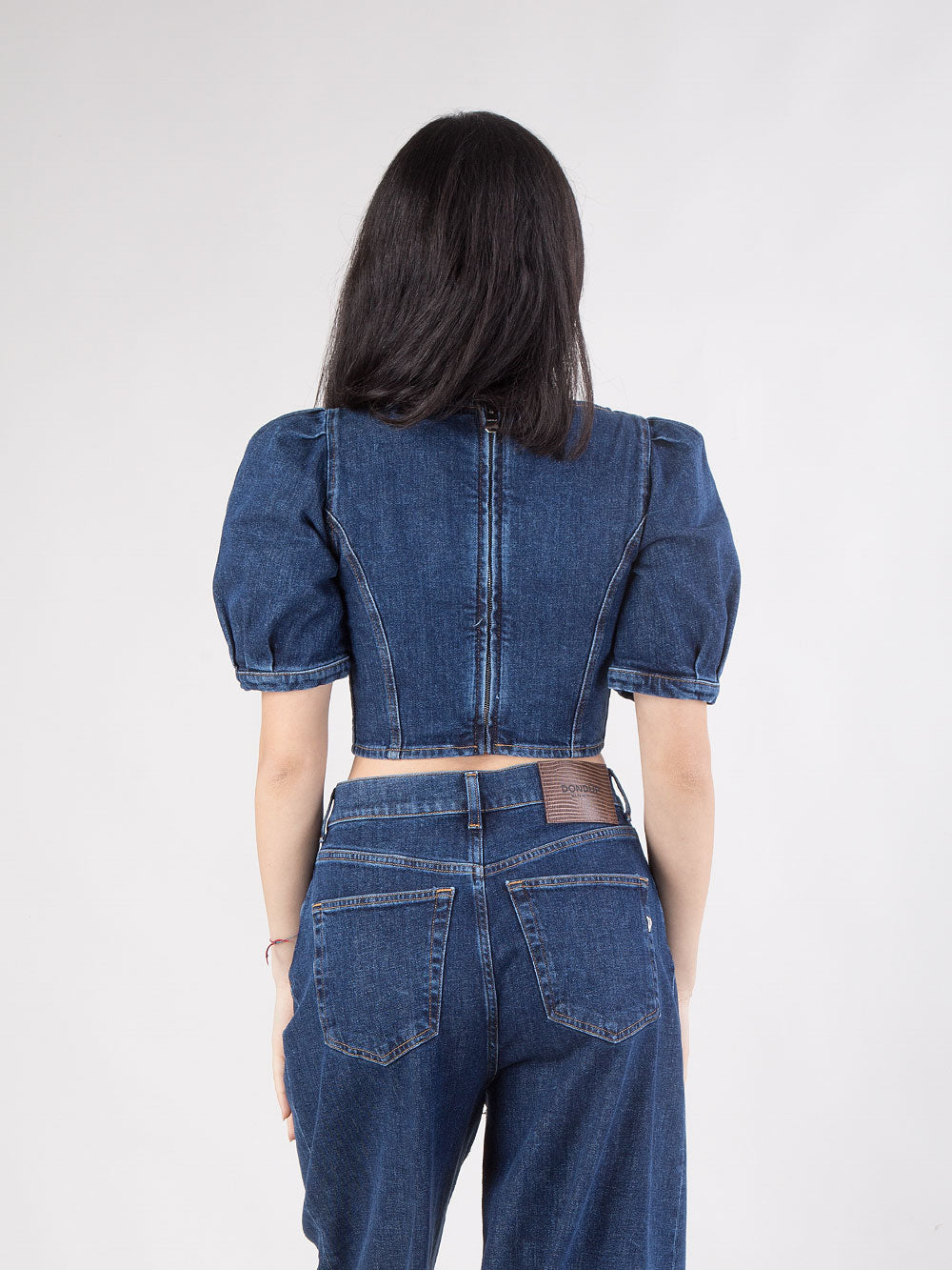 Top cropped denim