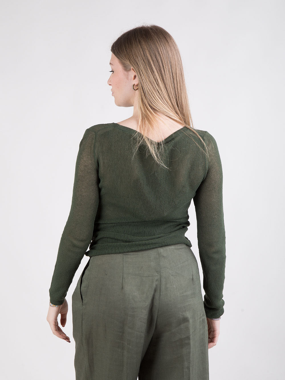Maglia aderente verde