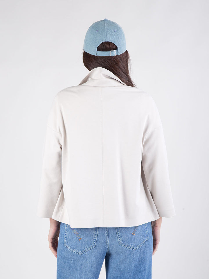 Giacca a cappa in felpa