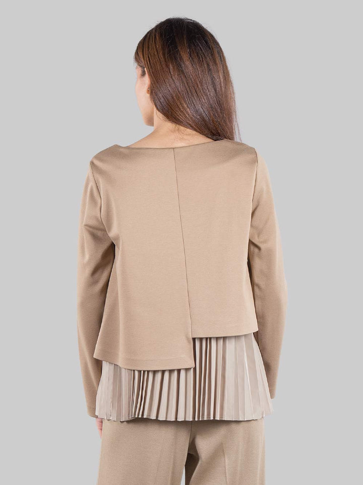 Pleated sweater