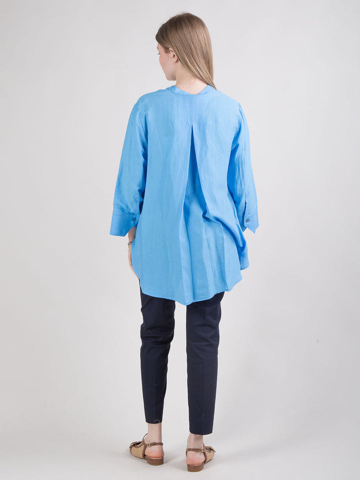 Camicia con collo alla coreana