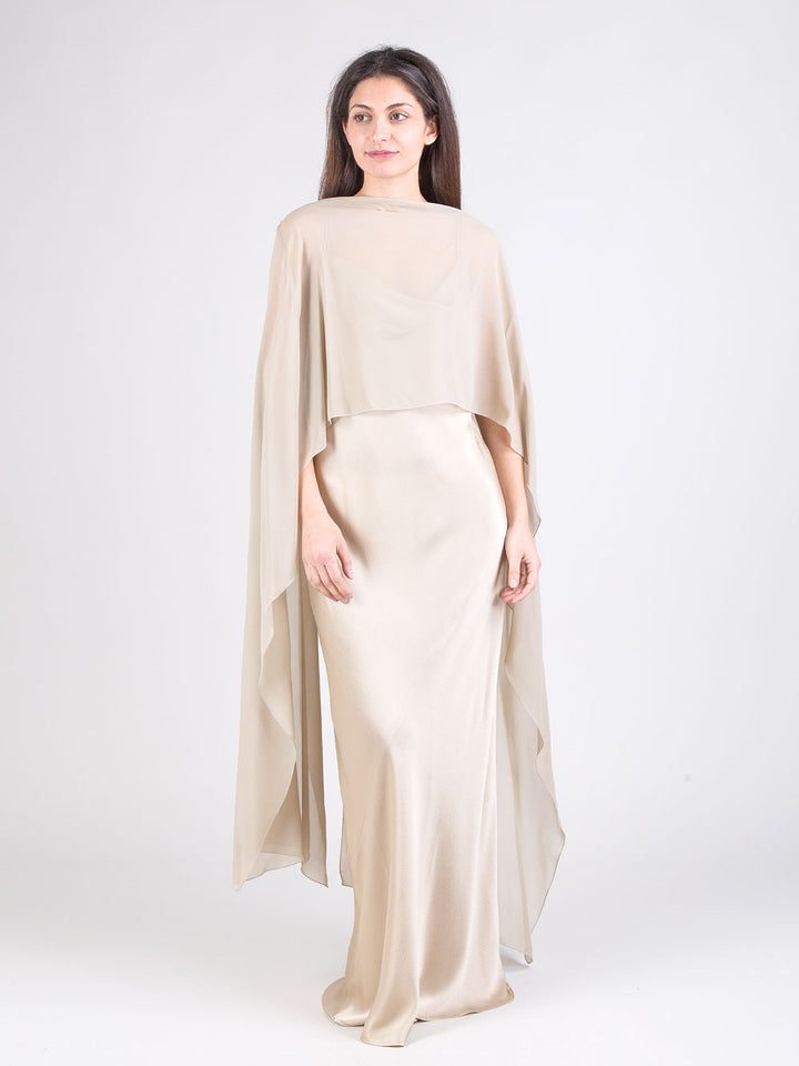 Poncho in seta