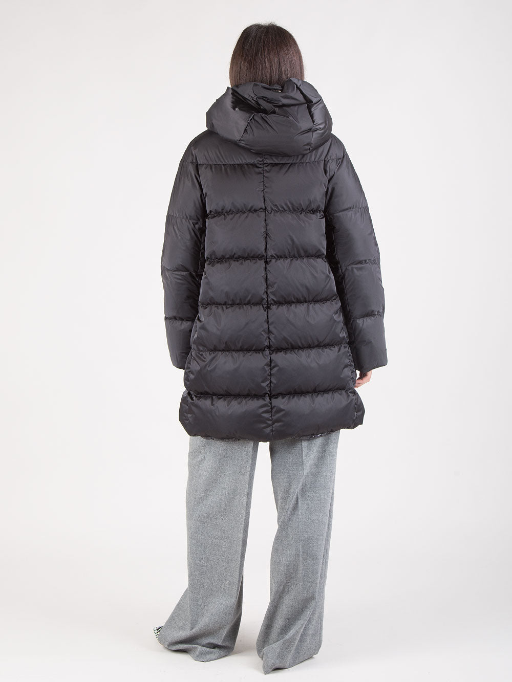 Piumino a-shape in satin