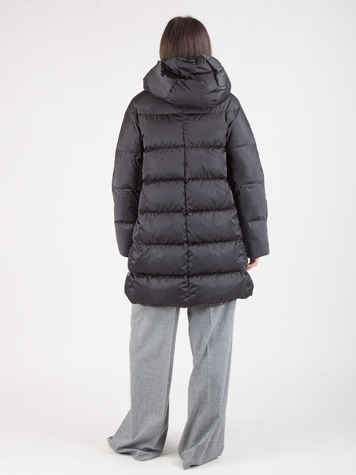 Piumino a-shape in satin