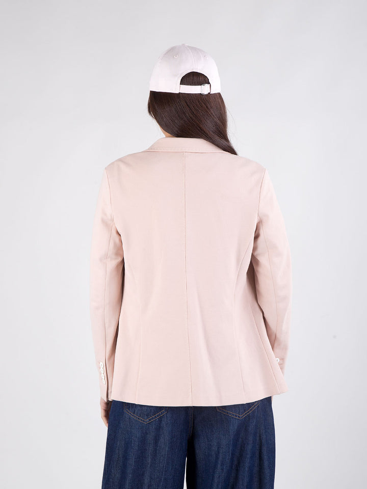 Giacca monopetto in piquet