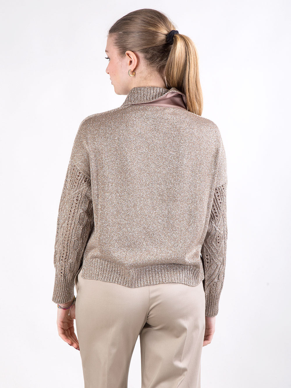 Maglioncino polo in filato lux