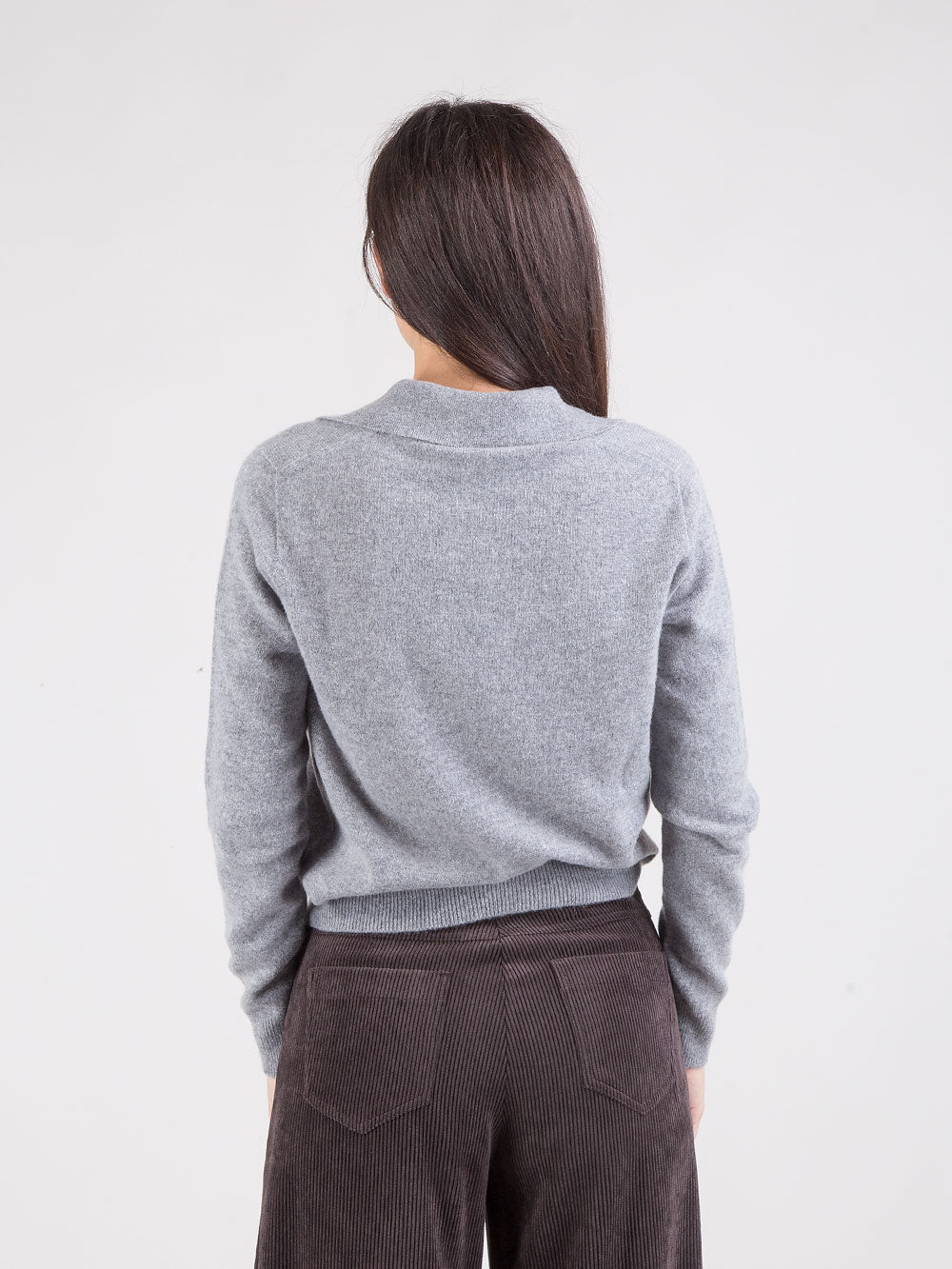 Maglia polo in cashmere