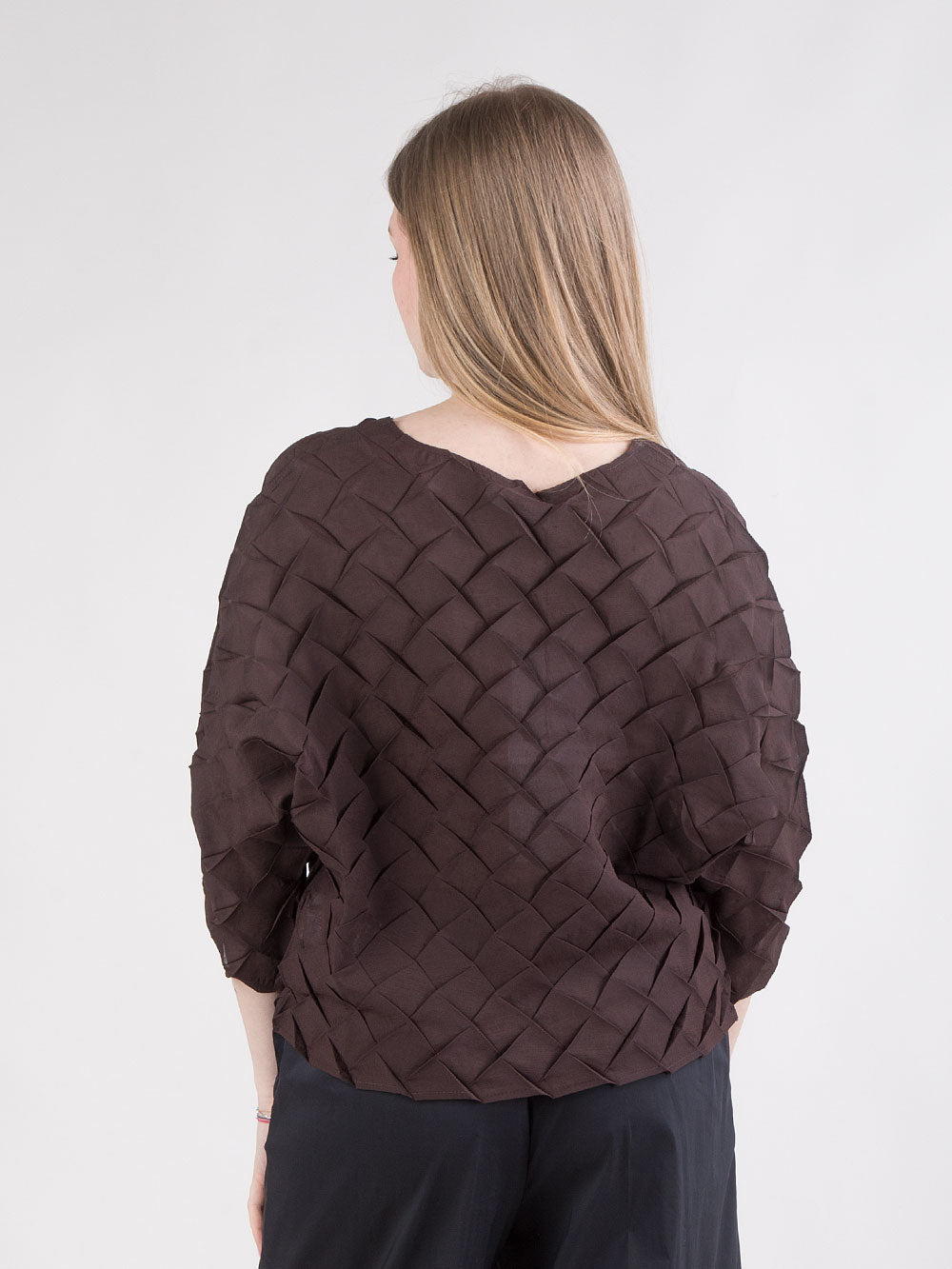 Blusa plissé effetto vaporoso