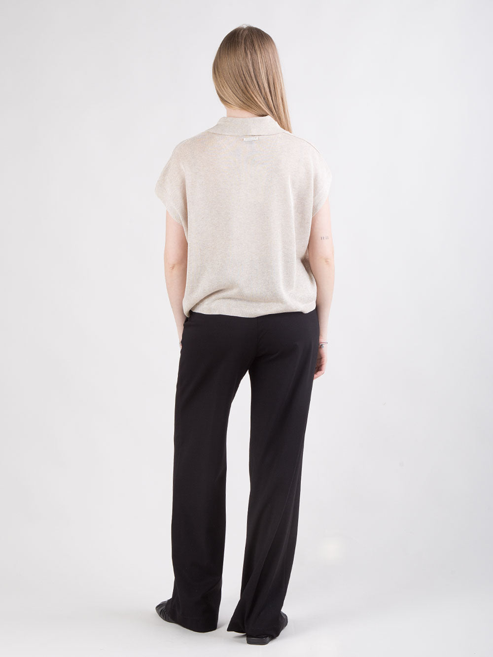 Pantalone nero dritto