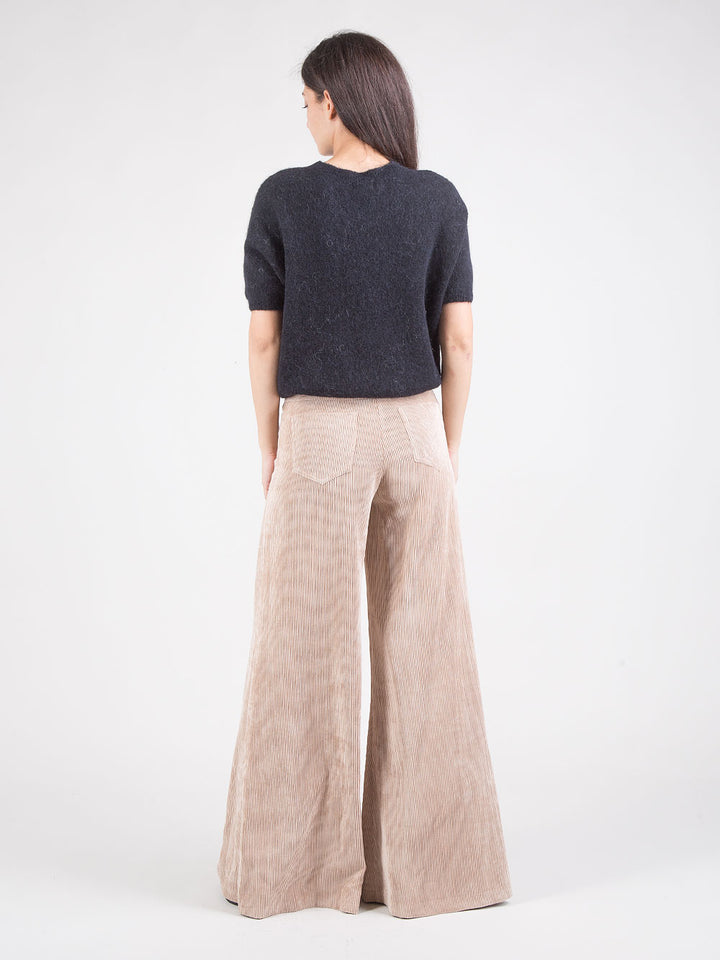 Pantaloni maxi flare