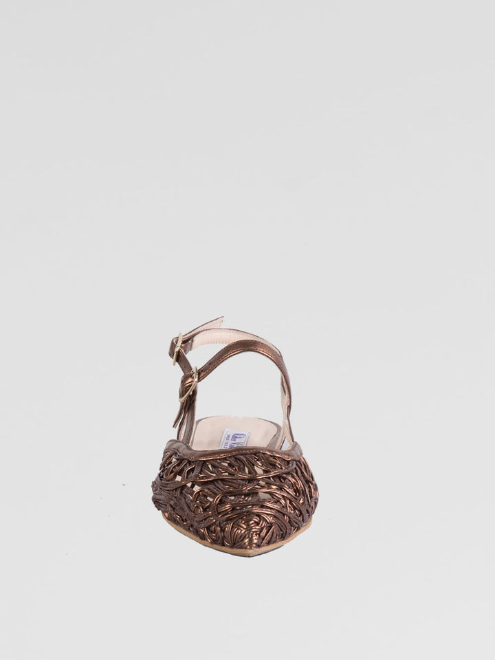 Ballerina slingback con intreccio