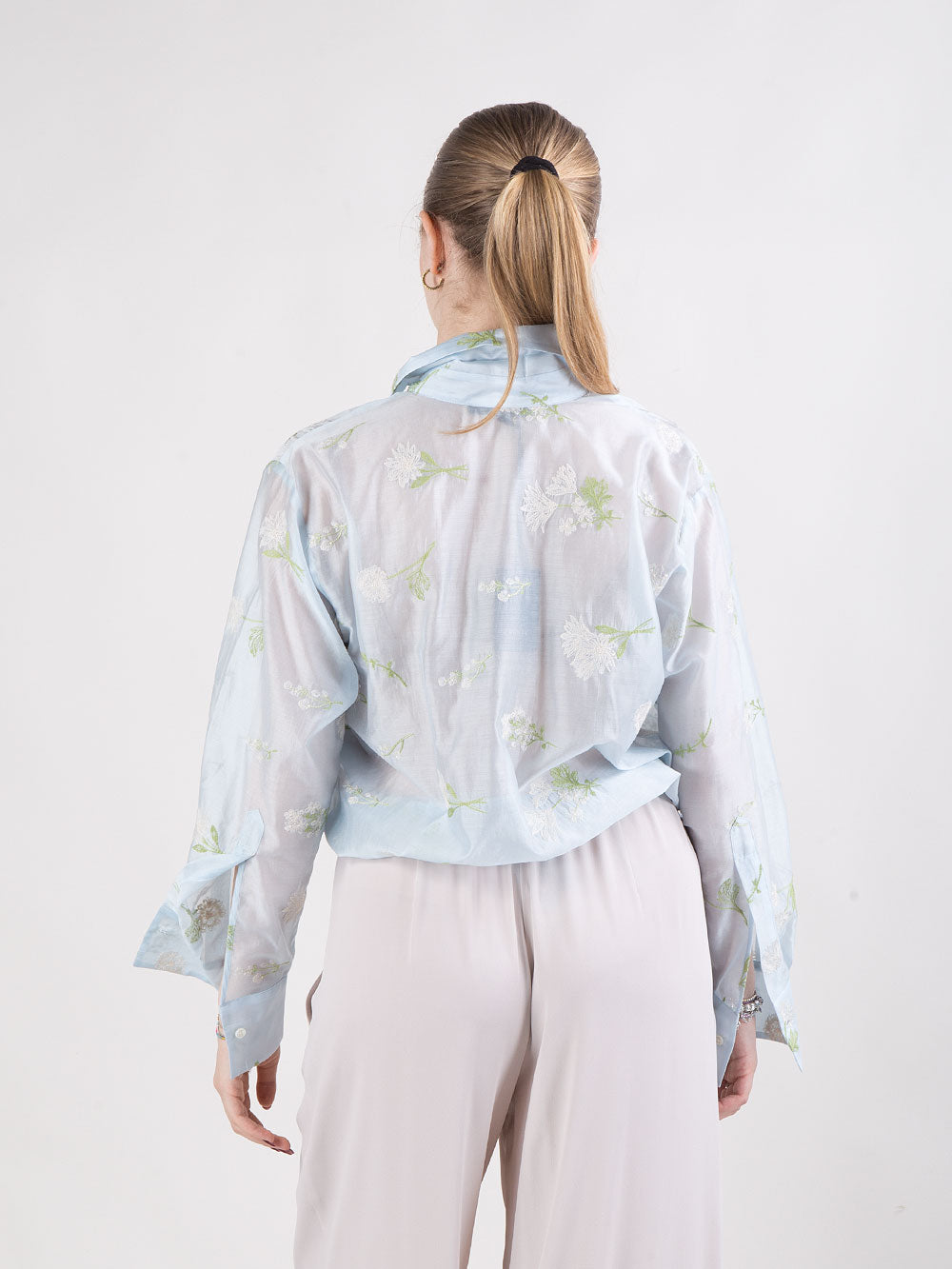 Camicia in voile di viscosa