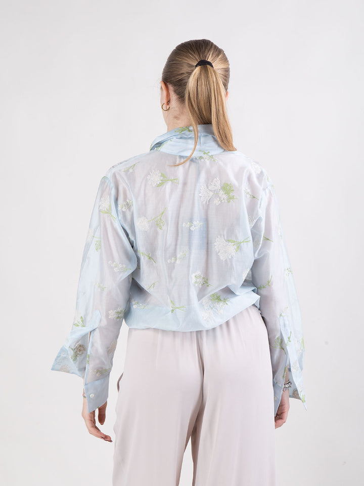 Camicia in voile di viscosa