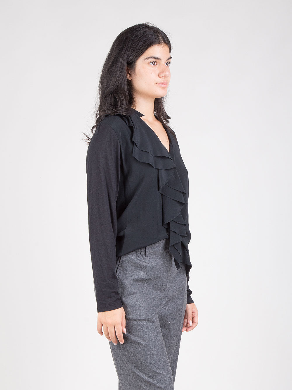 Camicia con ruches
