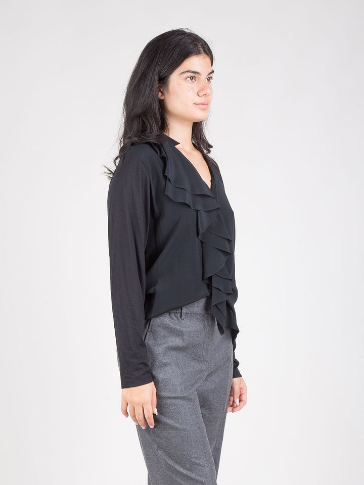Camicia con ruches