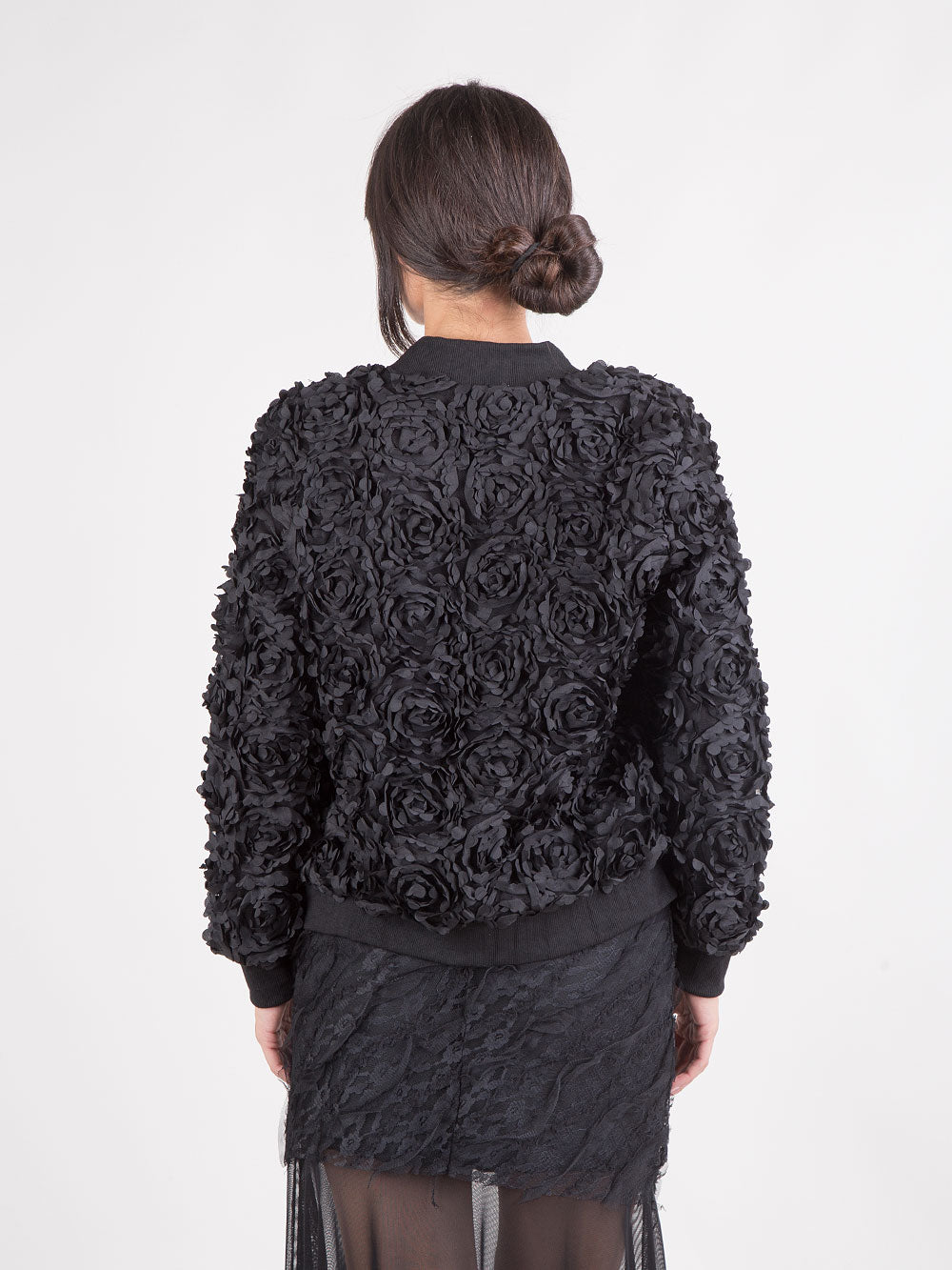 BOMBER IN TULLE DI ROSE