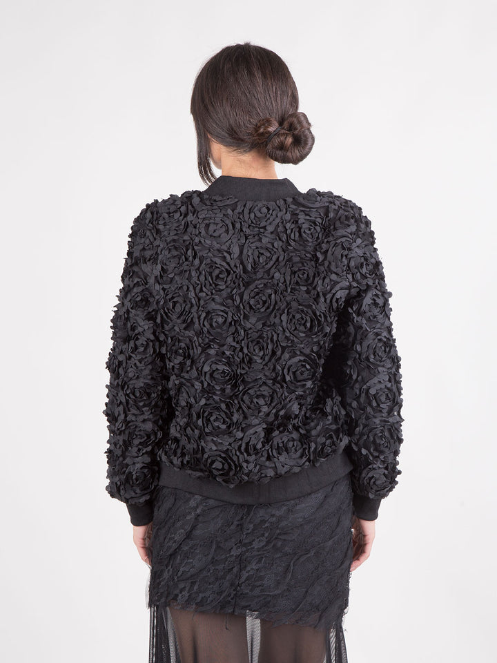 BOMBER IN TULLE DI ROSE