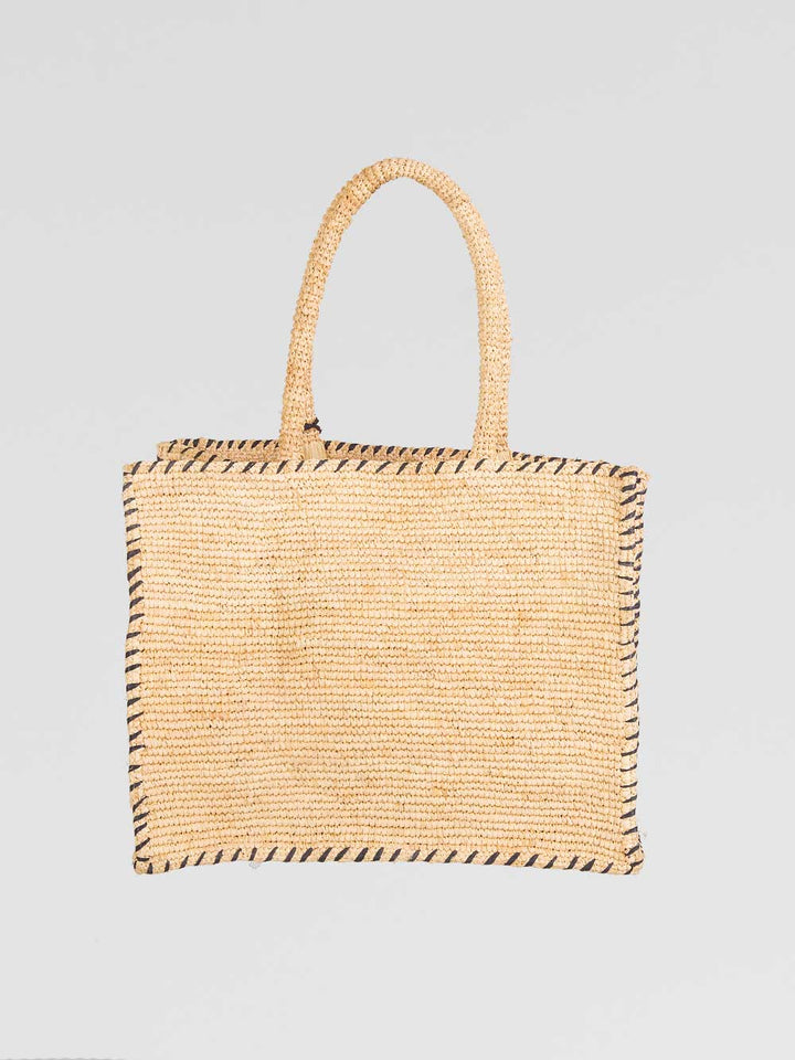 Borsa Vanity Raffia