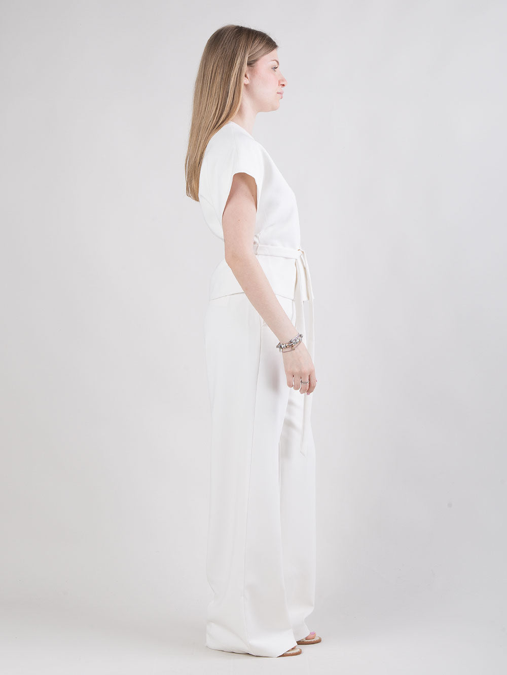 Completo bianco camicia e pantalone
