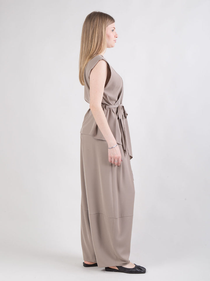 Completo fluido gilet e pantaloni
