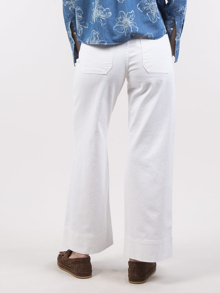 Pantaloni palazzo crop