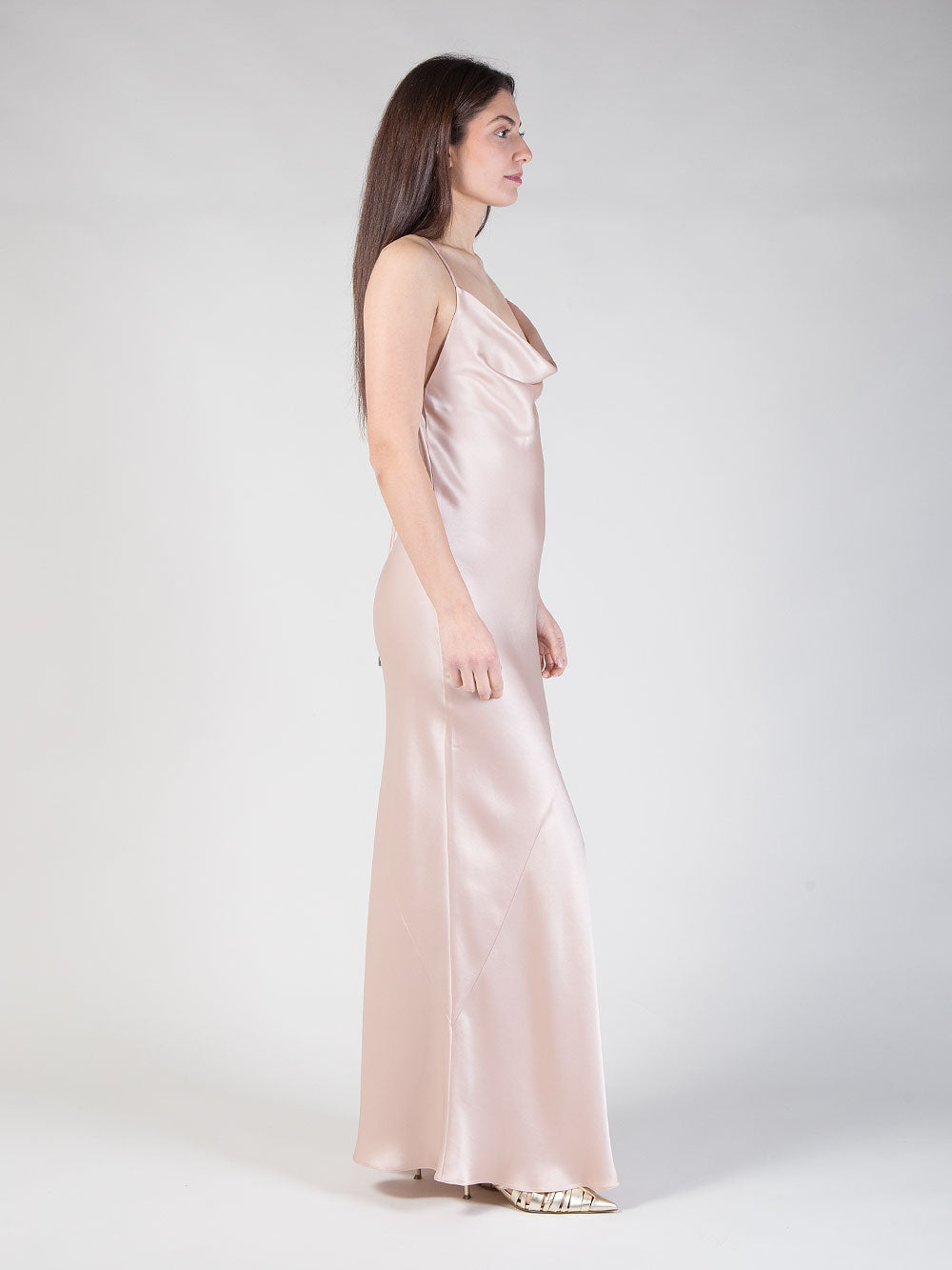 Abito lungo satin
