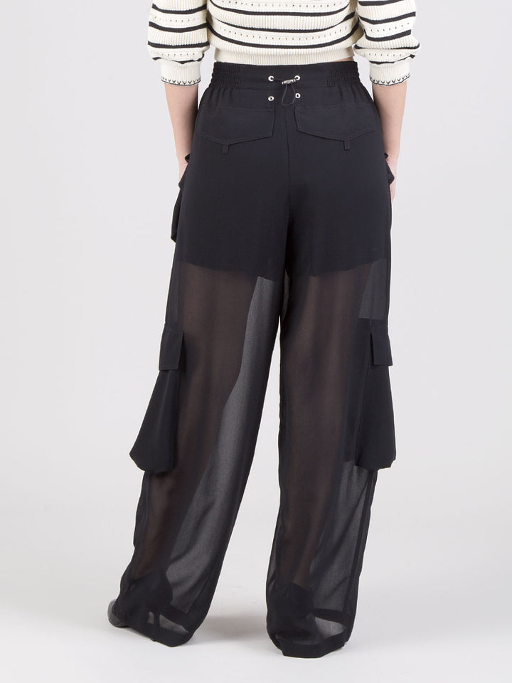 Pantaloni in georgette