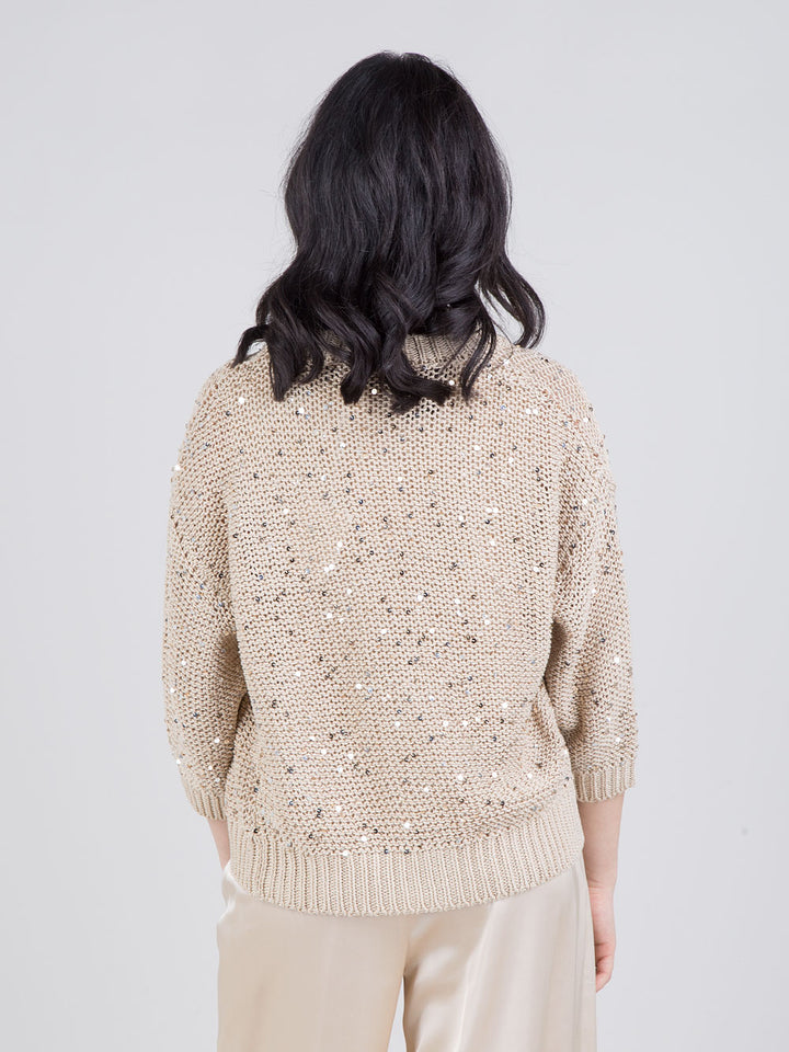 Cardigan con paillettes