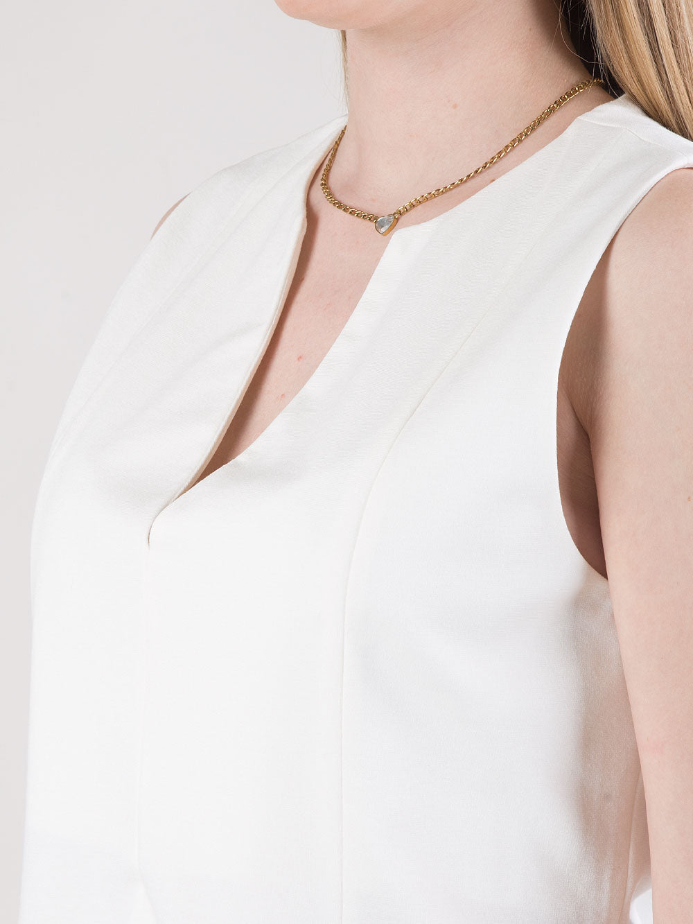 Gilet con scollo a V