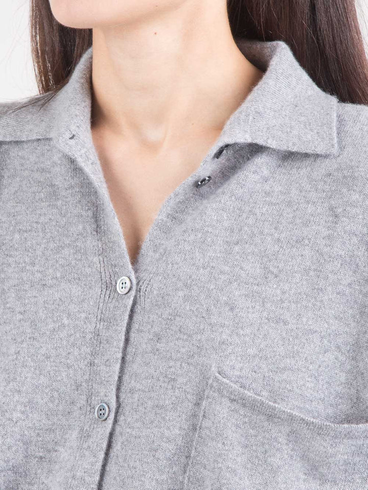 Maxi maglia camicia