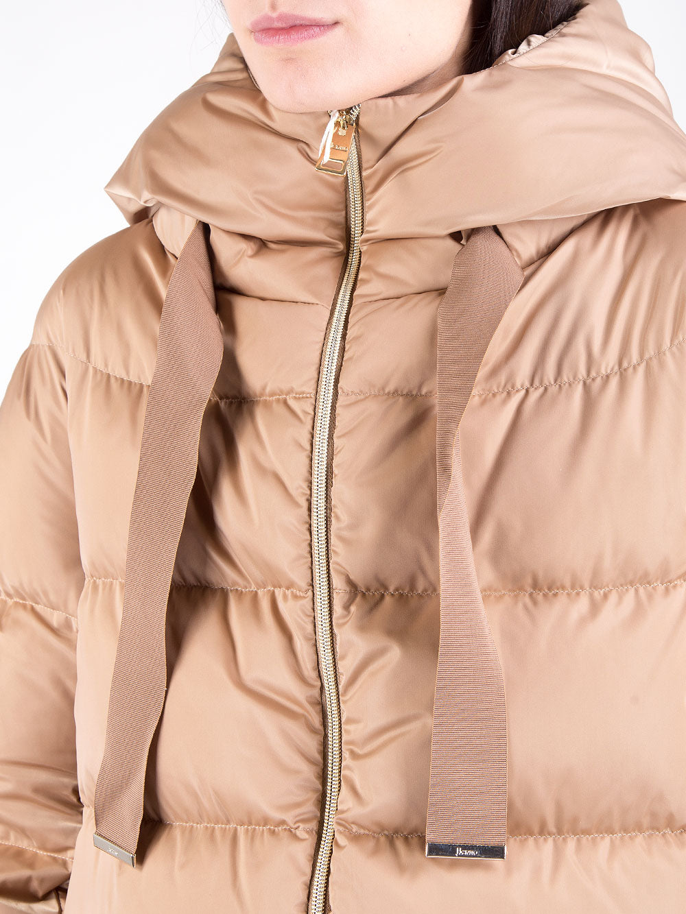 Piumino a-shape in satin