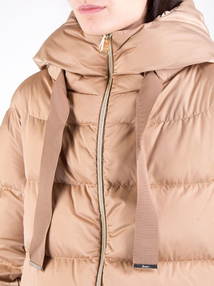 Piumino a-shape in satin