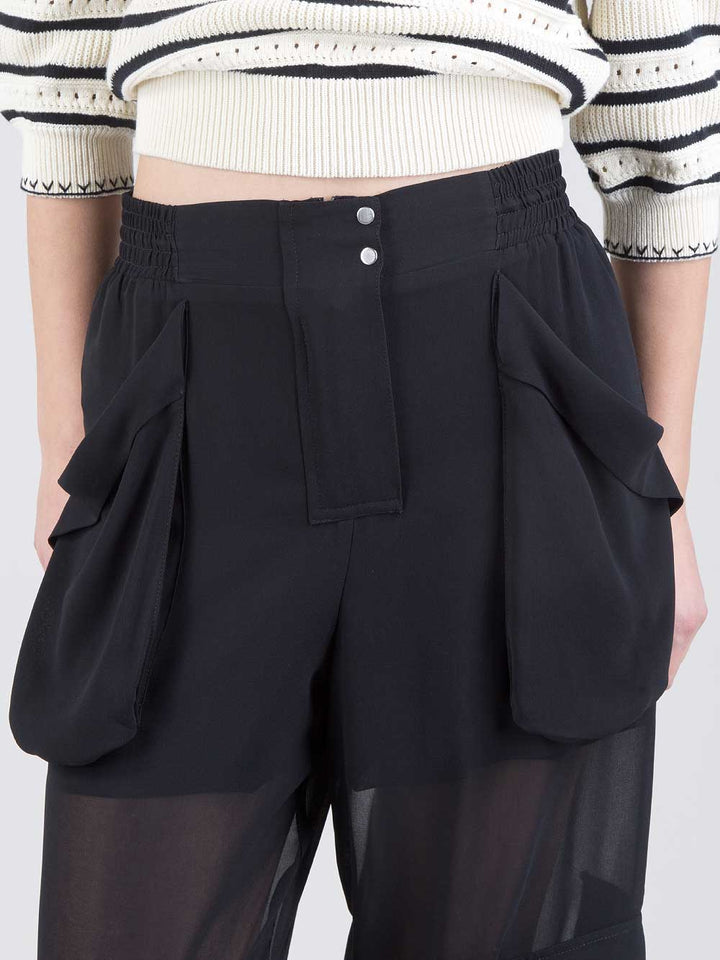 Pantaloni in georgette