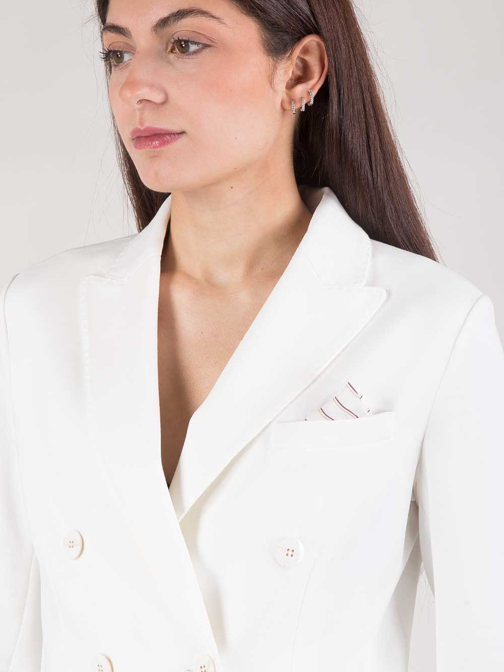 Giacca doppiopetto in felpa