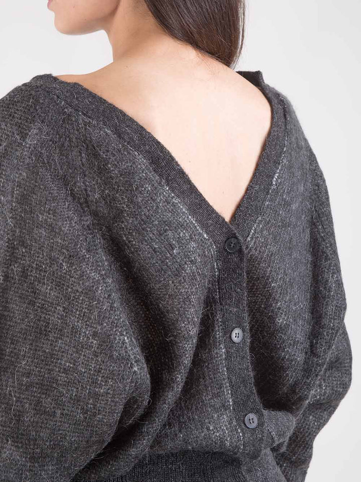 Cardigan doppio verso