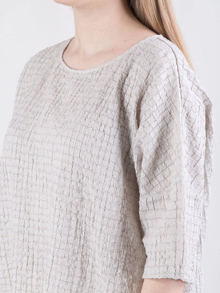 Blusa boxy in cotone