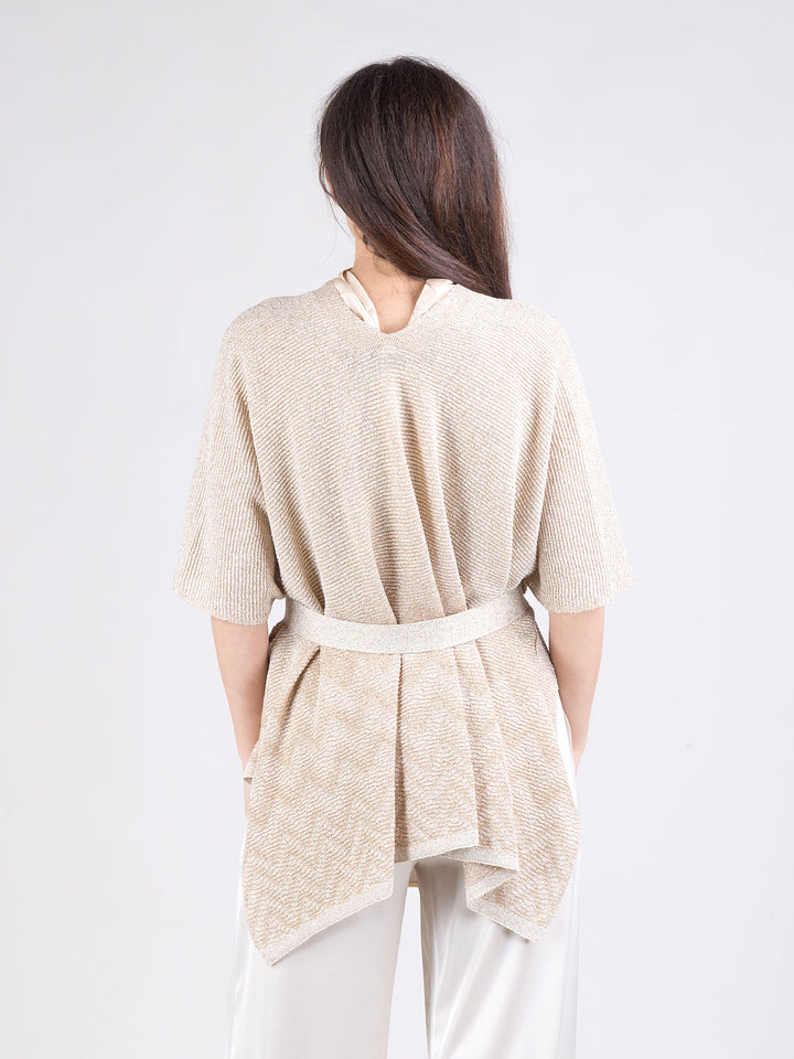 Poncho in lurex