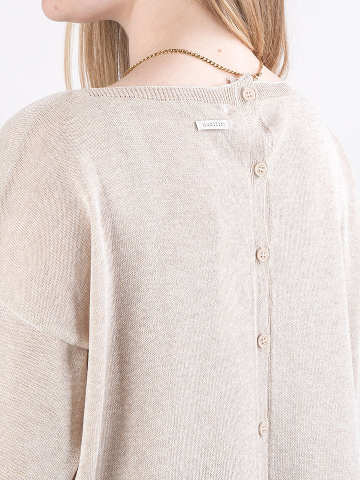 Maglione ampio in maglia fluida